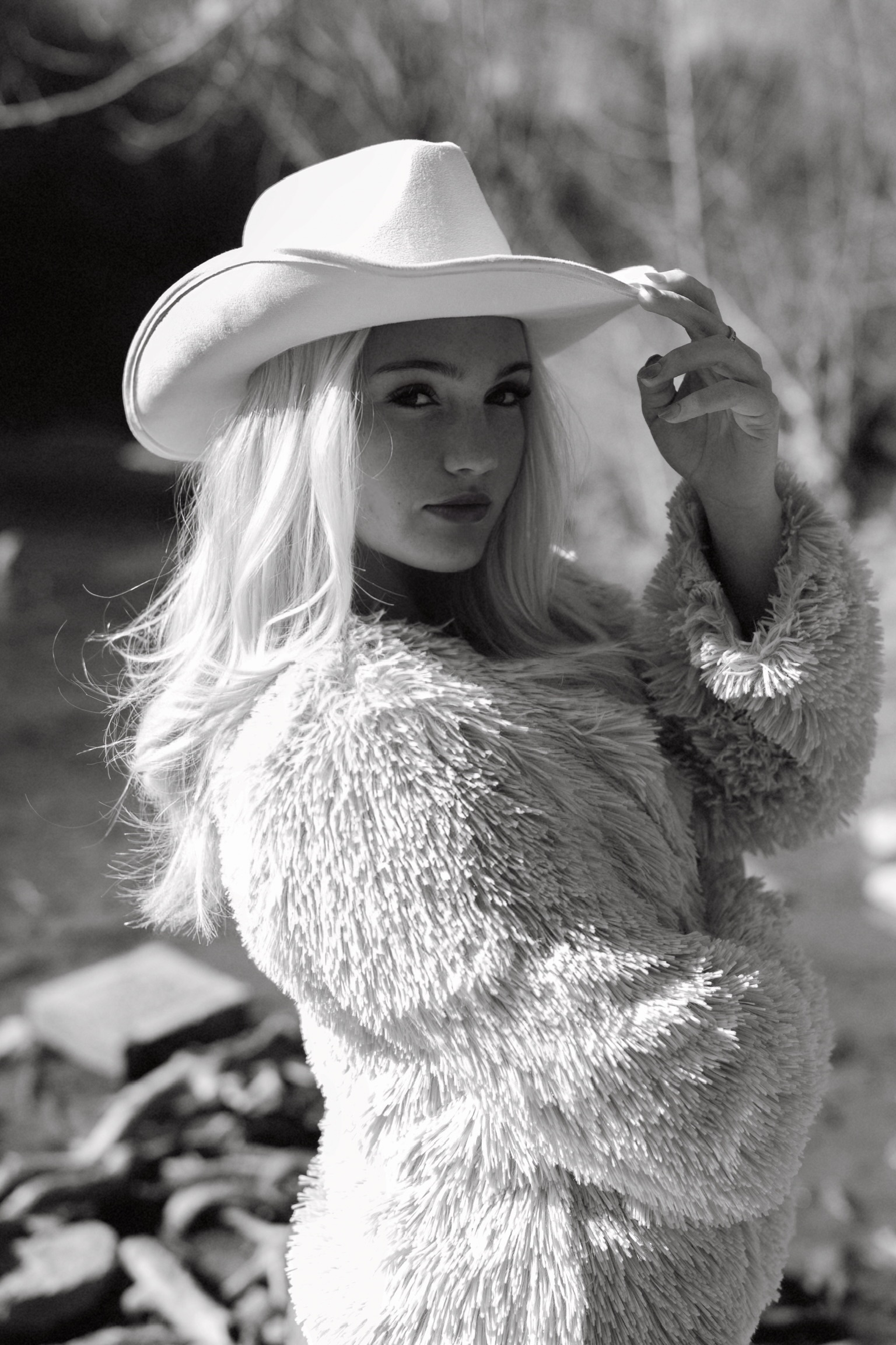 Black and White Portrait of Rachel Holt